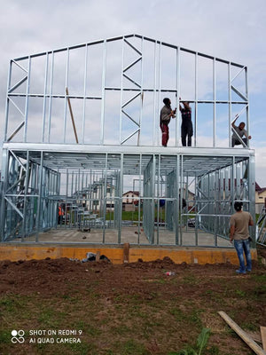 Montaj etaj casa structura metalica de 115 mp in Berceni thumbnail