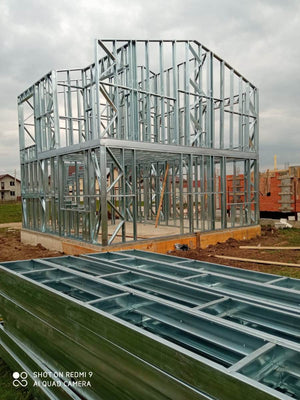 Montaj etaj casa structura metalica de 115 mp in Berceni thumbnail
