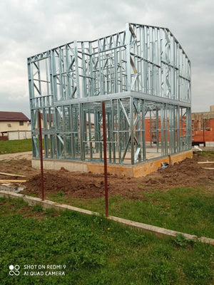 Montaj etaj casa structura metalica de 115 mp in Berceni thumbnail
