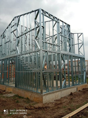 Montaj etaj casa structura metalica de 115 mp in Berceni thumbnail