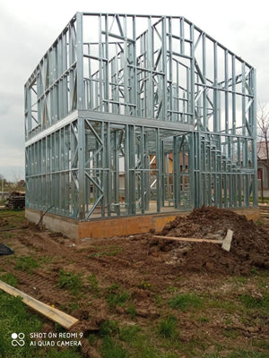 Montaj etaj casa structura metalica de 115 mp in Berceni thumbnail