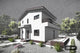 Proiect casa pe structura metalica 180 mp cu terasa 181-026 - fatada de casa alba imagine 1