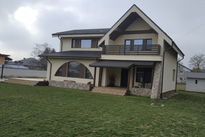Aplicare accente decorative maro tencuiala decorativa casa in Saftica thumbnail