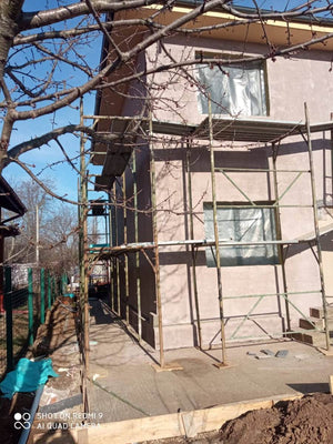 Aplicare plasa din fibra de sticla adeziv si masa de spaclu casa in Snagov thumbnail