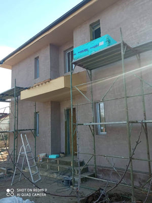 Aplicare plasa din fibra de sticla adeziv si masa de spaclu casa in Snagov thumbnail