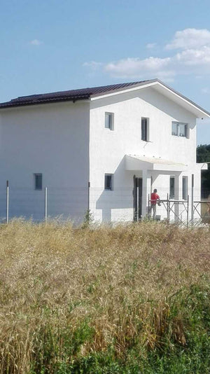 Aplicare tencuiala decorativa pentru casa metalica Domnesti thumbnail