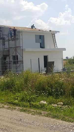 Aplicare tencuiala decorativa pentru casa metalica Domnesti thumbnail