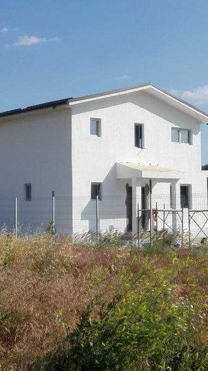 Aplicare tencuiala decorativa pentru casa metalica Domnesti thumbnail