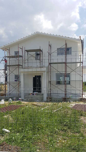 Aplicare tencuiala decorativa pentru casa metalica Domnesti thumbnail