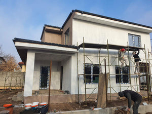 Aplicare tencuiala decorativa structurata constructie casa thumbnail