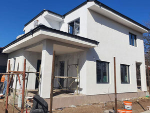 Aplicare tencuiala decorativa structurata constructie casa thumbnail