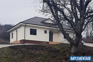 Casa BCA parter zidarie constructie cu terasa pergola 160mp -  fotografie 3d casa unghi 5 thumbnail