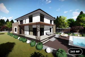 Casa BCA sau caramida cu etaj 340 mp constructie zidarie 060 - vedere casa la exterior 1 thumbnail