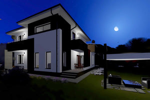 Casa BCA sau caramida cu etaj 5 camere constructie zidarie - fatada casa imagine 11 thumbnail