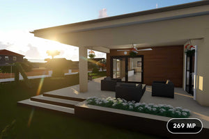 Casa BCA sau caramida pe un nivel constructie zidarie 047 - volum casa fotografie 1 thumbnail