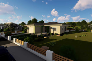 Casa BCA sau caramida pe un nivel constructie zidarie 047 - volum casa fotografie 5 thumbnail
