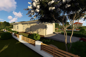 Casa BCA sau caramida pe un nivel constructie zidarie 047 - volum casa fotografie 7 thumbnail