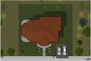 Casa caramida sau BCA constructie zidarie stil brancovenesc - perspectiva acoperis casa foto 6 thumbnail
