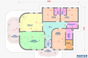 Casa caramida sau BCA constructie zidarie stil brancovenesc - schite parter thumbnail