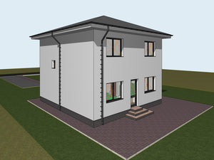Montaj etaj casa cu schelet metalic de 162 mp in Snagov thumbnail