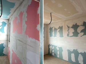 Casa cu structura din otel chituiri si gletuiri pereti interiori si tavane thumbnail