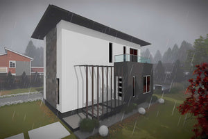 Casa de BCA constructie zidarie moderna cu etaj 3 camere 074 -  vedere casa din exterior foto 7 thumbnail