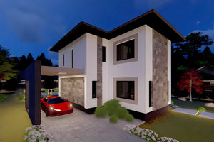 Casa de BCA constructie zidarie moderna cu etaj 3 camere 074 -  vedere casa din exterior foto 10 thumbnail