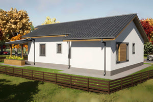 Casa de caramida sau BCA 4 camere terasa constructie zidarie -  constructie casa 3d imagine 6 thumbnail