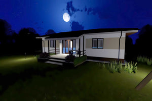 Casa de caramida sau BCA constructie pe un nivel de 120 mp - exterior 3d casa poza 11 thumbnail