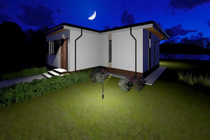 Casa de caramida sau BCA constructie pe un nivel de 120 mp - exterior 3d casa poza 12 thumbnail