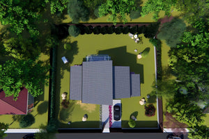 Casa de caramida sau BCA fara etaj constructie zidarie 046 -  vedere design 3d acoperis imagine 10 thumbnail