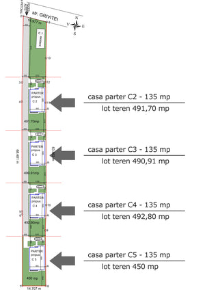 casa de vanzare Ilfov Snagov ultracentral 130 mp - plan de amplasament thumbnail