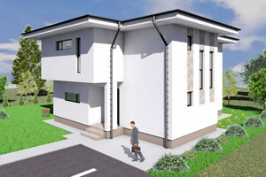 Casa din caramida constructie zidarie 4 camere cu terase 009 - fatada casa foto 6 thumbnail