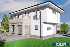 Casa din caramida constructie zidarie 4 camere cu terase 009 - fatada casa foto 7 thumbnail