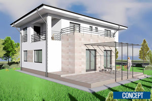 Casa din caramida constructie zidarie 4 camere cu terase 009 - fatada casa foto 9 thumbnail