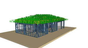 Casa in constructie montaj schelet metalic panouri pereti thumbnail