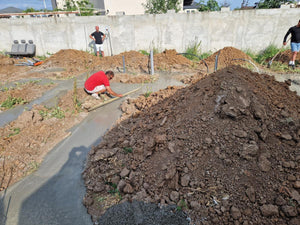 Casa in Ilfov etapa de turnare beton mort in santurile fundatiei thumbnail