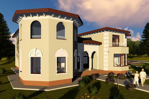 Casa lux caramida constructie din zidarie cu etaj si garaj - fatada casa foto 4 thumbnail