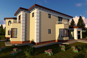 Casa lux caramida constructie din zidarie cu etaj si garaj - fatada casa foto 5 thumbnail