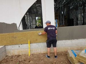 Placare fatada cu vata bazaltica 100mm, proiect casa Fireproof Saftica thumbnail
