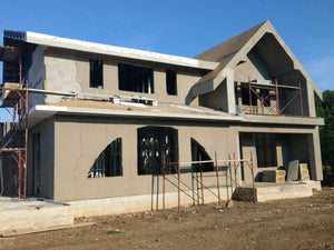 Placare fatada cu vata bazaltica 100mm, proiect casa Fireproof Saftica thumbnail