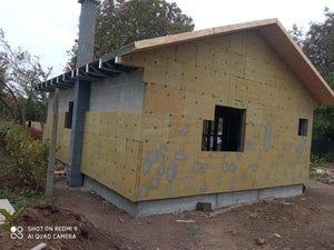 Casa parter in Sinesti aplicare termoizolatie din vata bazaltica de exterior thumbnail