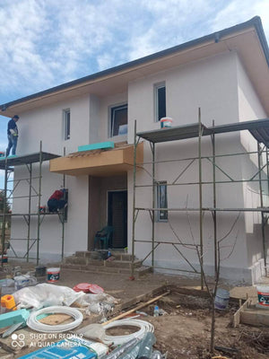 Casa pe structura metalica finisare fatade cu tencuiala decorativa de exterior thumbnail