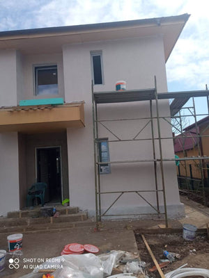 Casa pe structura metalica finisare fatade cu tencuiala decorativa de exterior thumbnail