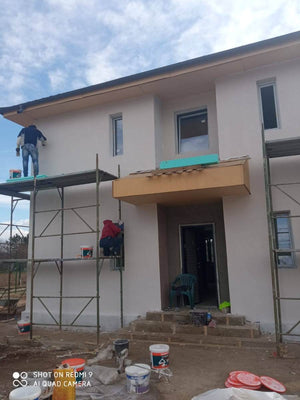 Casa pe structura metalica finisare fatade cu tencuiala decorativa de exterior thumbnail
