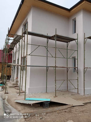 Casa pe structura metalica finisare fatade cu tencuiala decorativa de exterior thumbnail