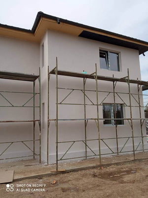 Casa pe structura metalica finisare fatade cu tencuiala decorativa de exterior thumbnail