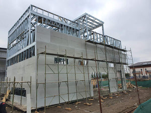Casa structura metalica Otopeni inchideri exterioare pereti cu fibrociment thumbnail