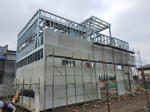 Casa structura metalica Otopeni inchideri exterioare pereti cu fibrociment thumbnail