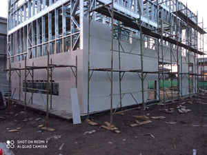 Casa structura metalica Otopeni inchideri exterioare pereti cu fibrociment thumbnail